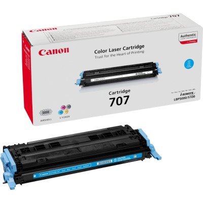 Canon 707 cartuccia toner 1 pz Originale Ciano