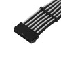 Silverstone Prolunga 24 pin ATX, 300mm - Sleeved Nero/Bianco