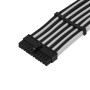 Silverstone Prolunga 24 pin ATX, 300mm - Sleeved Nero/Bianco