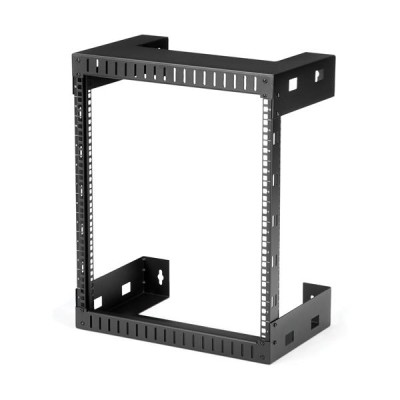 StarTech.com 12U 19" Rack di rete per montaggio a parete a 2 staffe - Rack a muro profondo 12"/30cm a telaio aperto. Rack per da