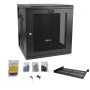 StarTech.com RK1224WALHM rack 12U Da parete Nero