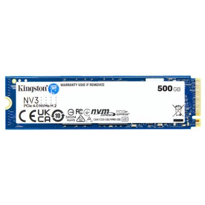 Kingston NV3 - SSD - 500 GB - interno - M.2 2280 - PCIe 4.0 x4 (NVMe)