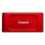 Kingston XS1000 - SSD - 1 TB - esterno (portatile) - USB 3.2 Gen 2 (USB-C connettore) - rosso