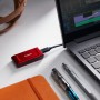 Kingston XS1000 - SSD - 1 TB - esterno (portatile) - USB 3.2 Gen 2 (USB-C connettore) - rosso