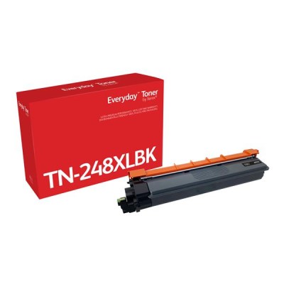 Everyday Black Toner replaces Brother TN248XLBK, High Capacity