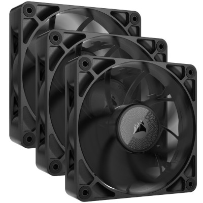 Corsair iCUE LINK RX120 MAX, Ventola PWM - 120mm Thick Fan, Triple Fan Kit - Nero