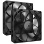 Corsair iCUE LINK RX140 MAX, Ventola PWM - 140mm Thick Fan, Dual Fan Kit - Nero