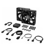 Corsair iCUE LINK RX140 MAX, Ventola PWM - 140mm Thick Fan, Dual Fan Kit - Nero