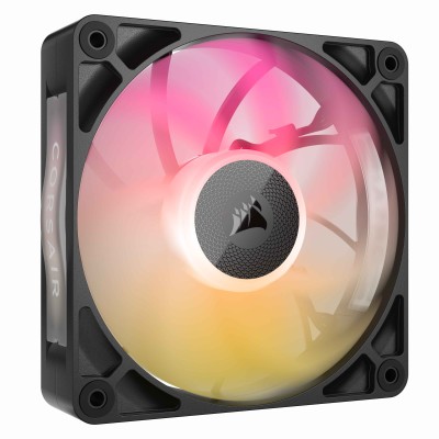 Corsair iCUE LINK RX120 MAX RGB, Ventola PWM - 120mm Thick Fan, Nero