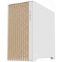 iTek Case WOODY, Vetro Temperato - Bianco/Legno