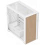 iTek Case WOODY, Vetro Temperato - Bianco/Legno