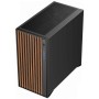 iTek Case WOODY, Vetro Temperato - Nero/Legno