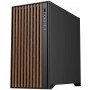 iTek Case WOODY, Vetro Temperato - Nero/Legno