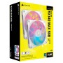 Corsair iCUE LINK RX140 MAX RGB, Ventola PWM - 140mm Thick Fan, Dual Fan Kit - Bianco