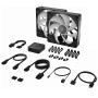 Corsair iCUE LINK RX140 MAX RGB, Ventola PWM - 140mm Thick Fan, Dual Fan Kit - Nero