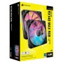 Corsair iCUE LINK RX140 MAX RGB, Ventola PWM - 140mm Thick Fan, Dual Fan Kit - Nero