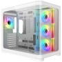 iTek Case DARK CAVE Curved, ARGB, Vetro Temperato - Bianco