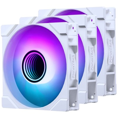 PHANTEKS M25 Gen2 PWM D-RGB, 140mm Triple Fan Kit - Bianco