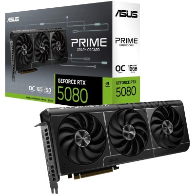 Asus Prime GeForce RTX 5080 16GB OC Edition, 16384 MB GDDR7, DLSS 4