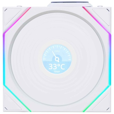 Lian Li UNI FAN TL LCD Wireless ARGB PWM Reverse 120 mm - Bianco